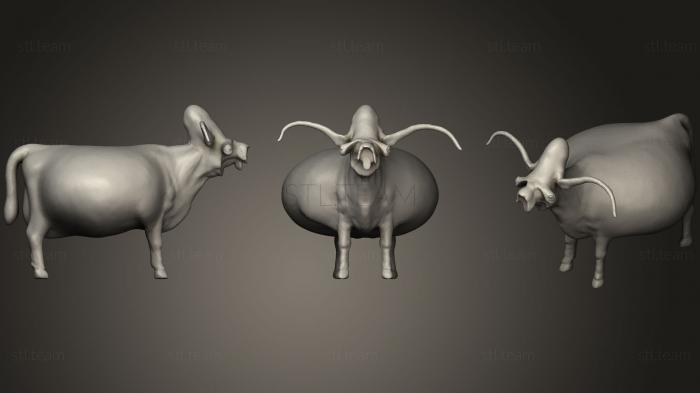 3D model Demented Cow (STL)